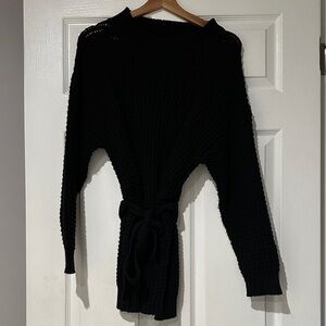 Pretty little thing Black Knit Sweater dress